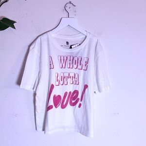 Junk Food White and Red Graphic T-Shirt